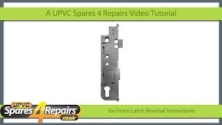 Gu Ferco Door Lock Case Latch Reversal [upl. by Hnahym333]