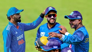 INDIA VS SRI LANKA HIGHLIGHTS  VIRAT KOHLI GIFTED JERCY TO KUSAL MENDIS [upl. by Irbua]