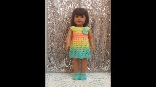 AG  Easy Crochet American Girl Dress Tutorial [upl. by Inaniel]