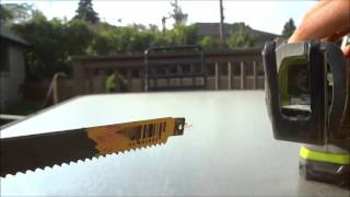 How To Change The Blade On A Ryobi Cordless Reciprocating Saw [upl. by Assirec]