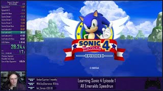 Sonic 4 Episode 1  All Emeralds speedrun in 10032 [upl. by Ettedualc]