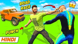 GTA 5 quotROAD RAGEquot in SUV Car Race Parkour 😱  GTA 5 Online Hindi Funny Moments  Saxisam [upl. by Seraphina]