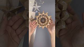 DIY 3D snowflake paperart christmasdecorations snowflakes papercut moitoiart papercraft [upl. by Oirramed]