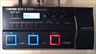 BOSS GT1 Guitar Effects Processor Preset [upl. by Huppert112]