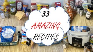 33 AMAZING RECIPES  QUICK EASY amp BUDGET FRIENDLY DINNERS [upl. by Anehc]