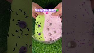 Turning Slime WICKED🧹🩷😳 slime satisfying [upl. by Arhez]