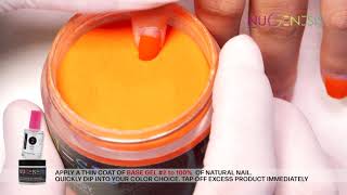 How To Apply One Solid Color On Natural Nails With NuGenesis Nails Dipping Powder [upl. by Enirehtacyram]