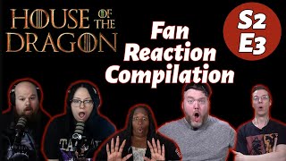 House of the Dragon  Fan reaction compilation  S2xE3  The Burning Mill  HOTD [upl. by Ailbert186]