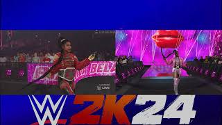 Bianca Belair WWE2K24 vs WWE2K23  Entrance UPDATE [upl. by Cristionna]