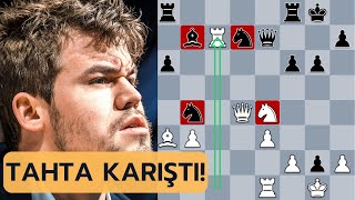 Carlsen Neredeyse Mat Olacağı Konumu Çevirmeye Çalışıyor [upl. by Alyhs]