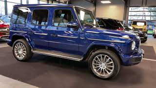 16918 MercedesBenz G 400 d AMG Line Edelstahl brilliantblau Standheizung [upl. by Hairabez]