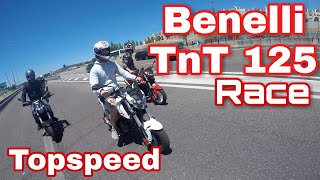 BENELLI TNT 125 RACE amp TOPSPEED [upl. by Jacintha]