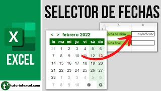 Insertar un CALENDARIO o SELECTOR DE FECHAS en Excel 📅 [upl. by Kaela]