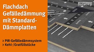 Gefälle herstellen auf dem Flachdach  so einfach ist die Verlegung mit GefälleDämmplatten [upl. by Durning962]