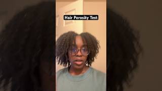 Hair Porosity Test 😱  low or high porosity hair [upl. by Sivehc]