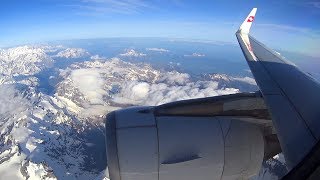 FLIGHT TAKEOFF Swiss A321  Beautiful Zurich Takeoff to Barcelona w Matterhorn Views [upl. by Anirbed]