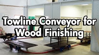 Towline Conveyor for Wood Finishing [upl. by Adnawal]