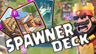 Clash Royale  GUIDE TO THE SPAWNER DECK WITH SUBSTITUTE CARDS [upl. by Kciredes]