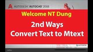 2 WAYS CONVERT TEXT TO MTEXT AUTOCAD 2018 AUTOCADTUTORIAL [upl. by Ricker]