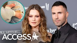 Behati Prinsloo Posts 1st Photo of Baby No 3 w Adam Levine [upl. by Ecart245]