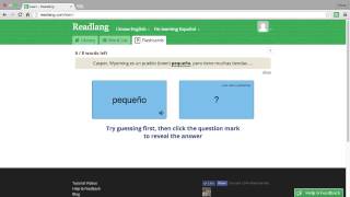 Readlang Tutorial 6 Review Flashcards [upl. by Francklin]