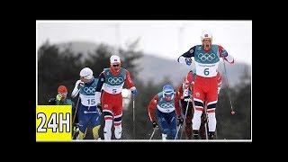 Jo 2018 direct  la norvège domine le skiathlon manificat 5e [upl. by Arymahs]