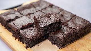 No Egg No Oven Fudgy Brownie Recipe  Eggless Brownie Recipe Without Oven  Yummy [upl. by Cob996]