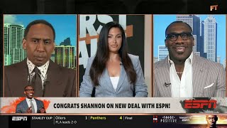 FIRST TAKE  Stephen A Smith congrats Shannon Sharpe on new deal with ESPN [upl. by Pamela]