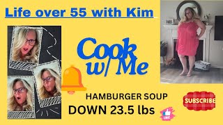 Weight loss recipes for losing weight over 50 — Hamburger soup sooo sooo good 😊 [upl. by Ellatsirhc]