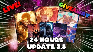 🔴Spend ing 24 Hours Live In the New Anime Card Battle Update 35  Giveaways🔴 [upl. by Guenna]