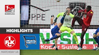 Two Artistic Goals  Kaiserslautern  Hertha 12  Highlights  Matchday 16  Bundesliga 2 2324 [upl. by Dunham]