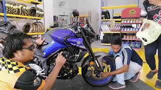 Yamaha MT25 Tyre Upgrade [upl. by Ludovika]