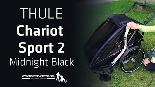 Thule Chariot Sport 2  Midnight Black  przyczepka rowerowa [upl. by Spain]