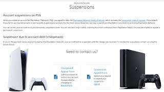 PlayStation Account Suspension Temporary  Permanent  How to Appeal [upl. by Norvol]