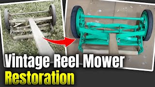 Vintage reel mower restoration [upl. by Foscalina]