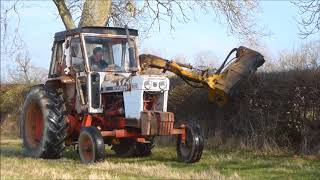 David Brown 1412 Hedge cutting [upl. by Marilee]