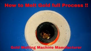 How to Melt Gold  Furnace Installation Working Demo [upl. by Aliakim]