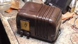 QUICK RESTORE OF SMALL BROWN RADIO [upl. by Annaili]