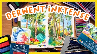 How to use Derwent Inktense Tips amp ideas for Inktense blocks amp pencils [upl. by Tnahsarp]