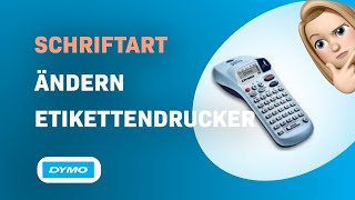 Wie man Schriftarten auf einem Dymo LetraTag XR Etikettendrucker ändert [upl. by Naamann]