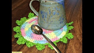 St Patricks Day Crochet DishclothTrivetMug Rug [upl. by Trimmer]