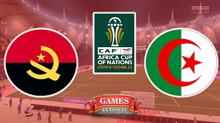 Angola vs Algeria  Cup African Qualifiers 2024  eFootball PES Gameplay PC HD [upl. by Nerehs280]