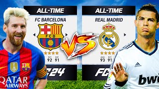 FC BARCELONA ALLTIME VS REAL MADRID ALLTIME ⚽️🏆 [upl. by Greenland]