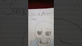 Unlust Sans Violet poor guy getting shipped with Dust who hes scared of [upl. by Enileqcaj157]