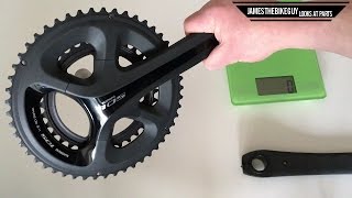 Shimano 105 Crankset Unboxing and Weight 5800 [upl. by Einohtna]