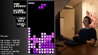 Pal 19 Start 2 Million Points And Level 95  Nes Tetris [upl. by Julian405]