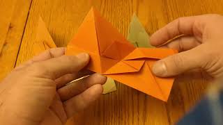 How to Sky Star Kusudama Unit Modular Origami 4K [upl. by Nolrev]