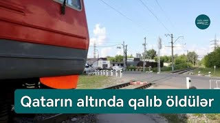 Bakıda Dəhşətli Hadisə İki nəfər qatarın altında qalıb öldü  YENİLƏNİB [upl. by Einneg]