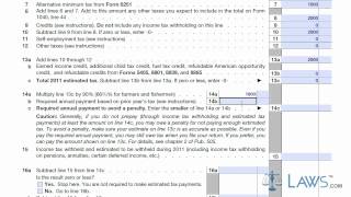 Learn How to Fill the Form 1040ES Estimated Tax for Individuals [upl. by Erlina]