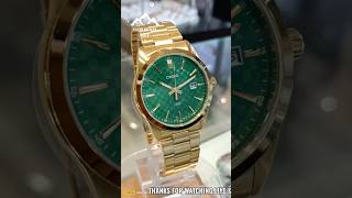 CASIO ENTICER MEN GREEN DIAL ANALOG GOLD STAINLESS STEEL MENS WATCH A2246 casio watch men [upl. by Eitsud4]